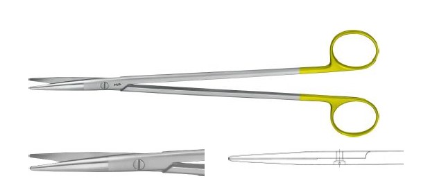 TC Нельсон-Метценбаум ножиці прямі 230 мм